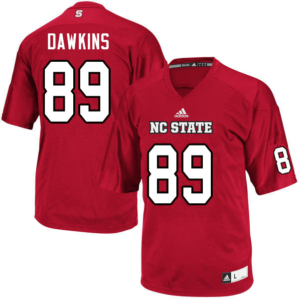 Men #89 Terrell Dawkins NC State Wolfpack College Football Jerseys Sale-Red - Click Image to Close
